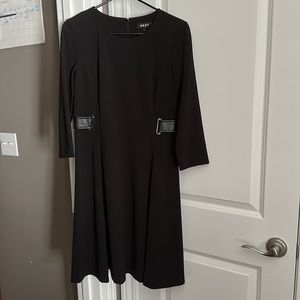 DKNY Womens Black Cocktail Dress